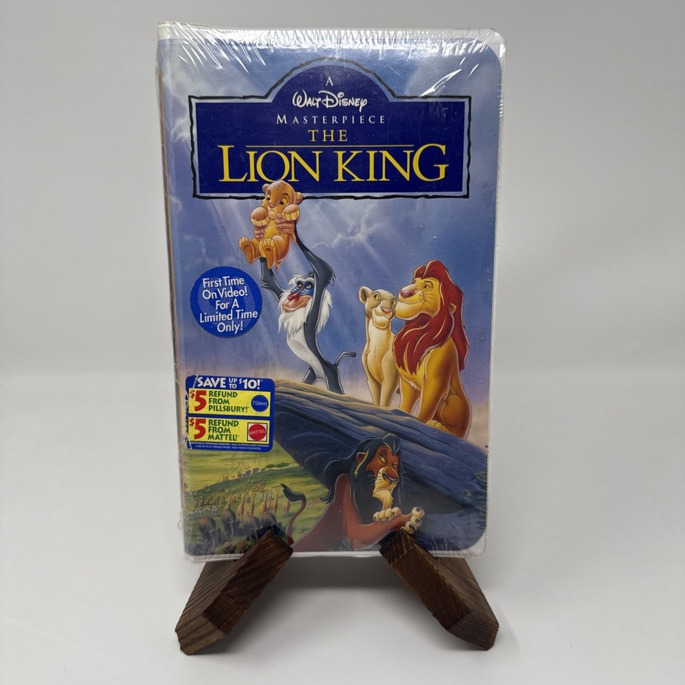Vhs The Lion King Masterpiece Factory Sealed New First Release 1995
